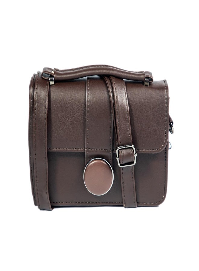 Heartbeat Crossbody Sling Bag for Women | Stylish crossbody sling-bag for girls/women (Coffee Brown) - Image 1